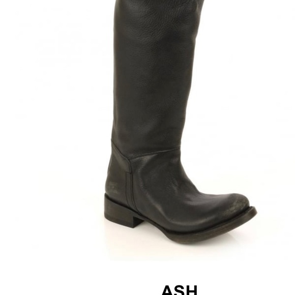 Ash brand distressed black high boots size 39.5 - Picture 9 of 10